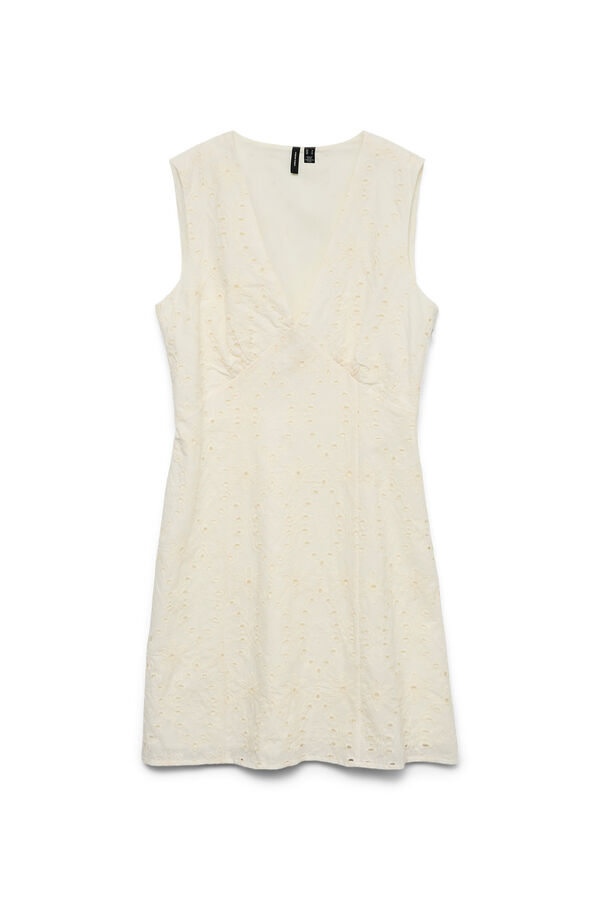 Vero Moda Short dress with openwork lace White