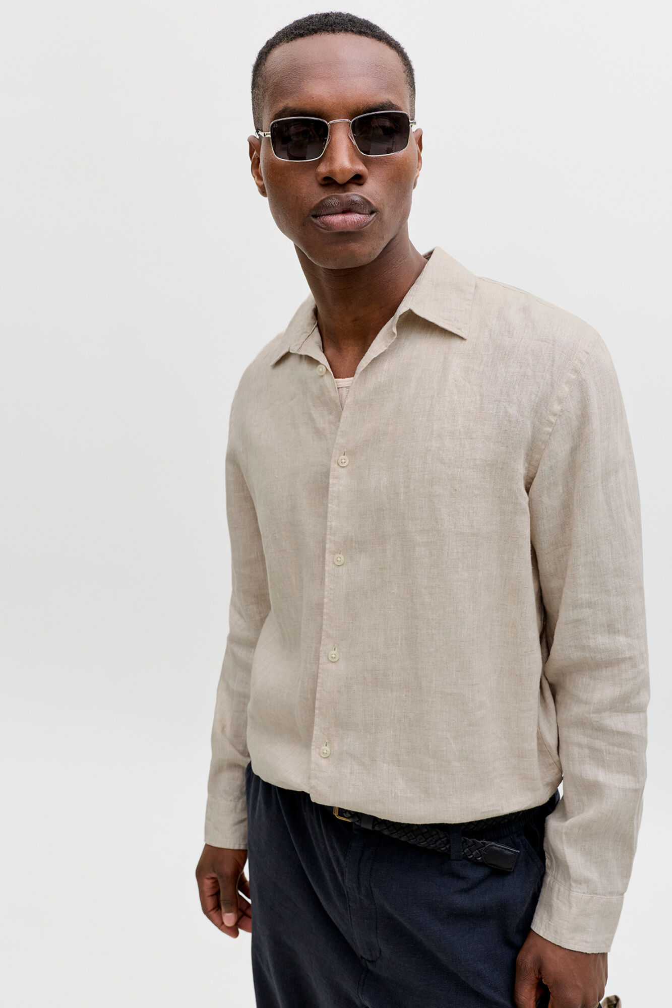 Jack & Jones Camisa de linho relaxed