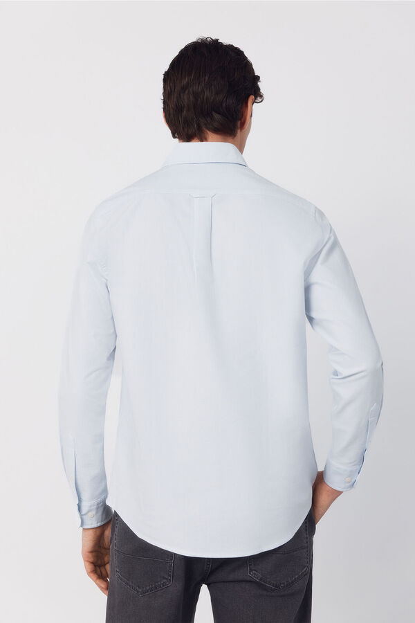 Cortefiel Camisa oxford raya candela Azul