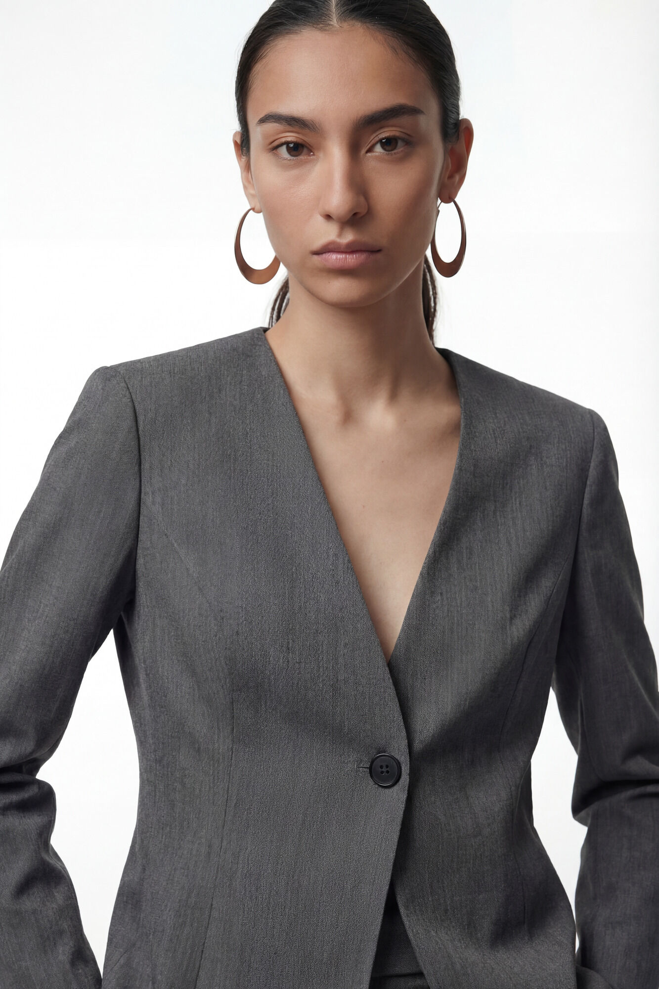 Vero Moda Americana manga larga cuello pico