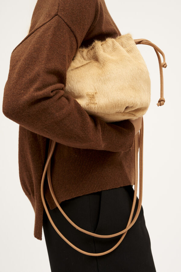 Zubi Bolso Bombonera pelo Tostado