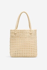 Cortefiel Fabric braided handbag