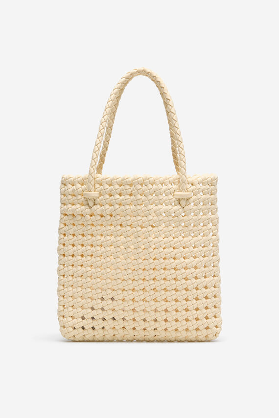 Bolso de mano trenzado tejido