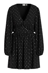 Vila Vestido de chiffon com lurex