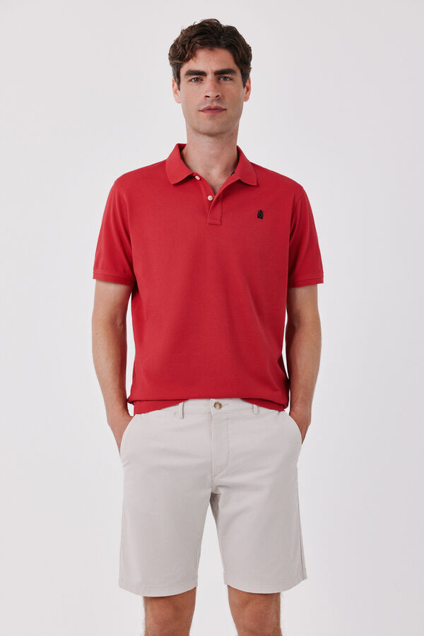 Cortefiel Basic regular Bermuda shorts Ivory