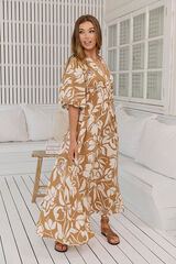 Jaase Vestido largo estampado Sonya Castanho