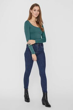 Cortefiel Organic cotton t-shirt Royal blue