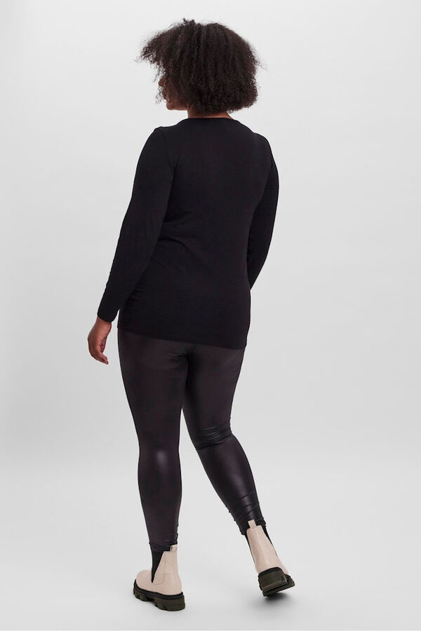 Vero Moda Curve T-shirt básica tamanho grande Preto