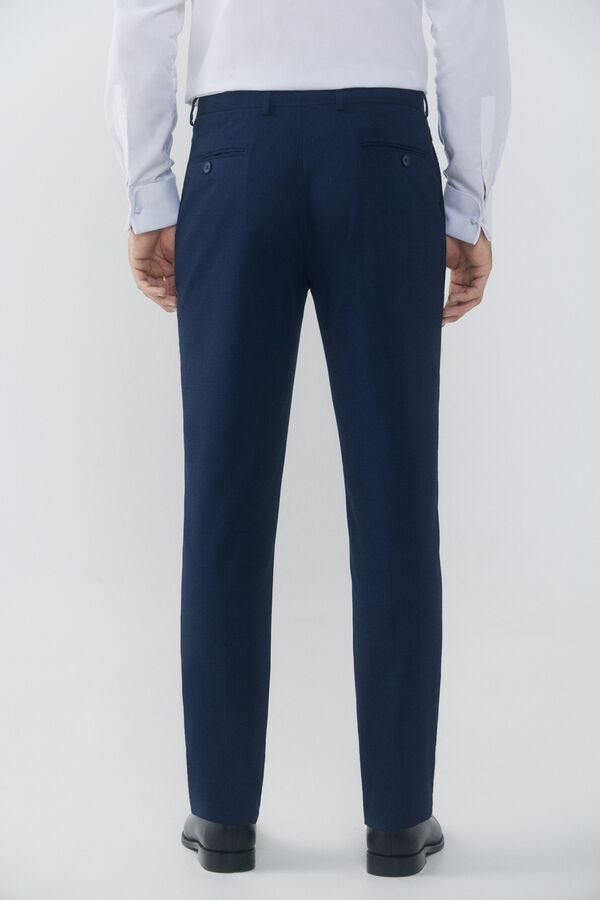 Cortefiel Series XXI checked trousers Blue