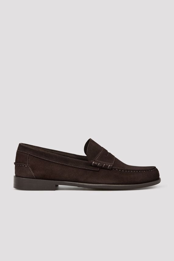 Mocasín piel antifaz serraje