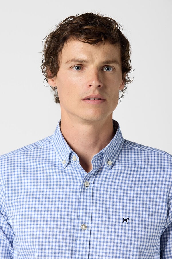 Williot Camisa aos quadrados Azul