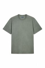 OOTO Camiseta básica con bordado avión Kaki