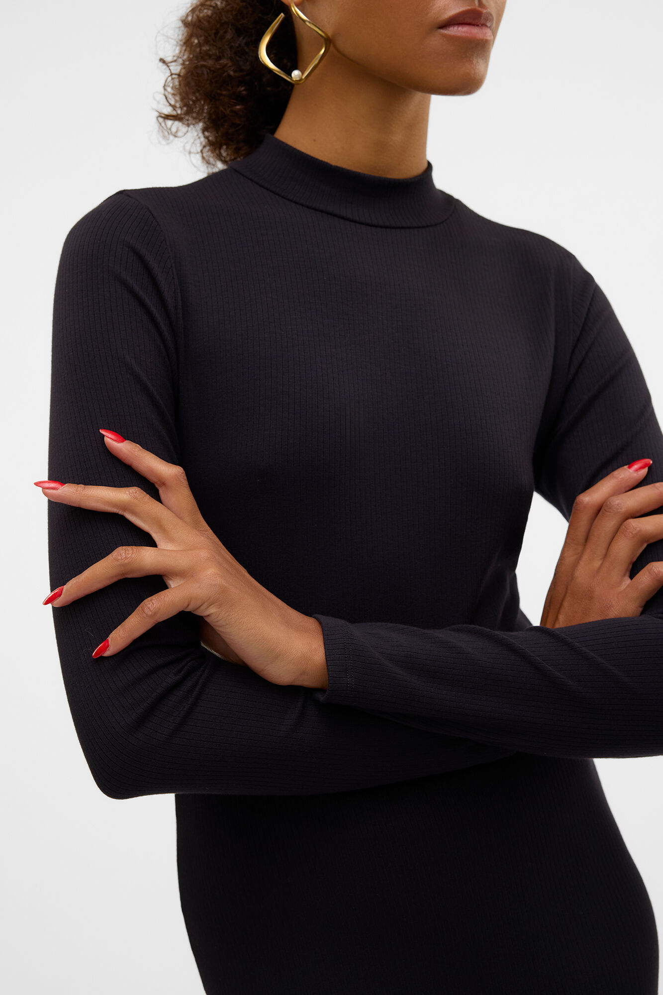 Vero Moda Vestido midi de manga comprida 