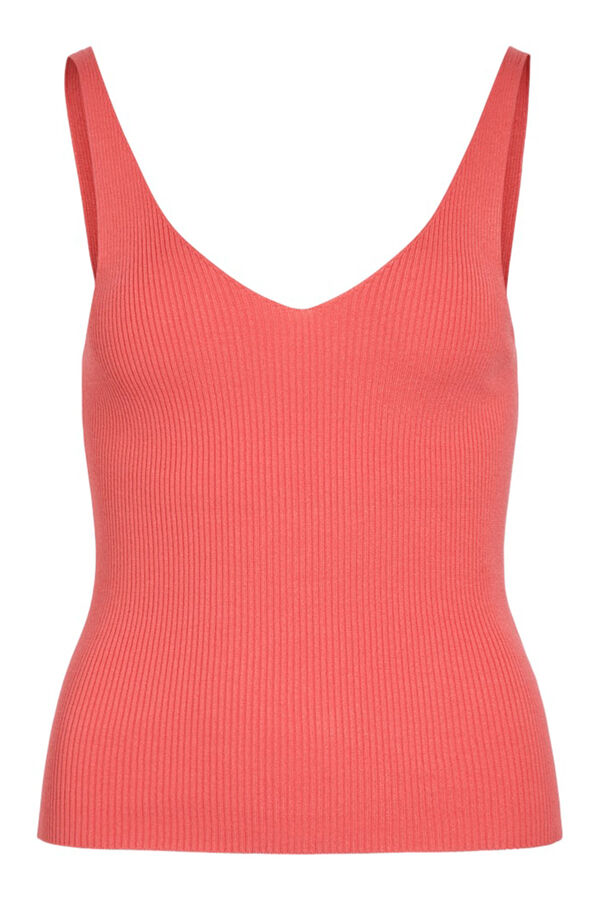Vila straps jersey-knit top with viscose Pink