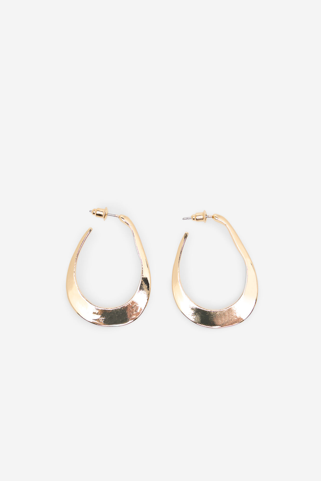 Cortefiel Deformed hoop earrings