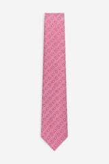 Cortefiel Natural silk tie Pink