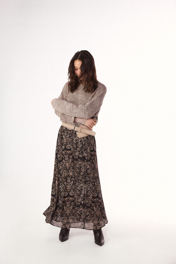 Slowlove Falda estampada con gomas Multicolorido