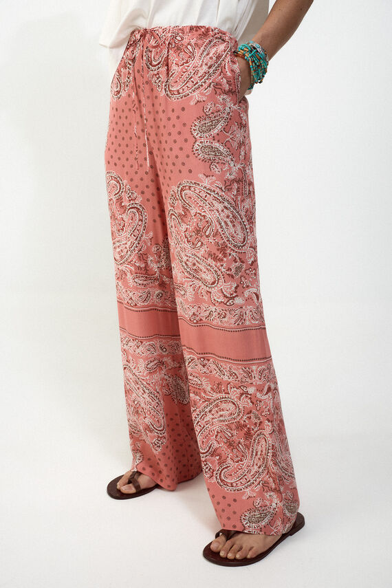 Pantalón fluido estampado