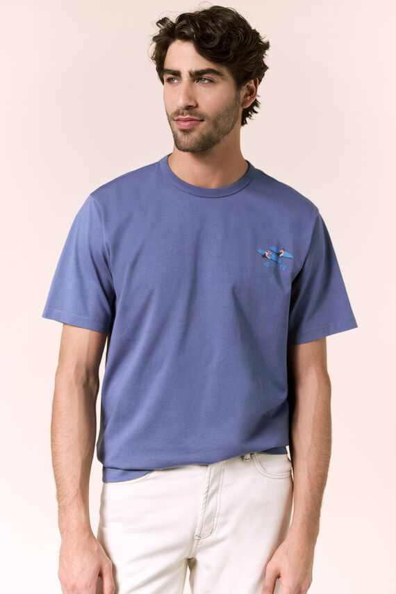 Camiseta gráfica lavada