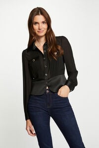 Morgan Camisa de manga comprida com pregas