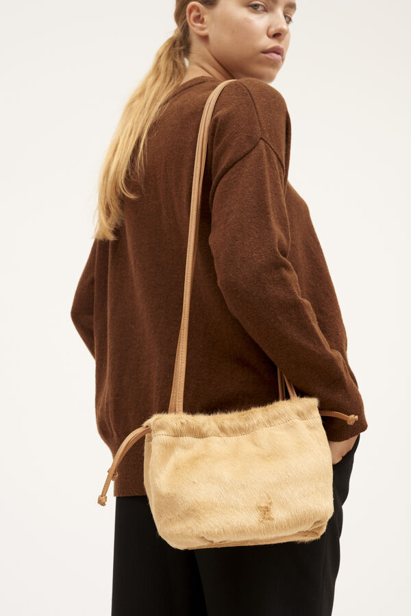 Zubi Bolso Bombonera pelo Tostado