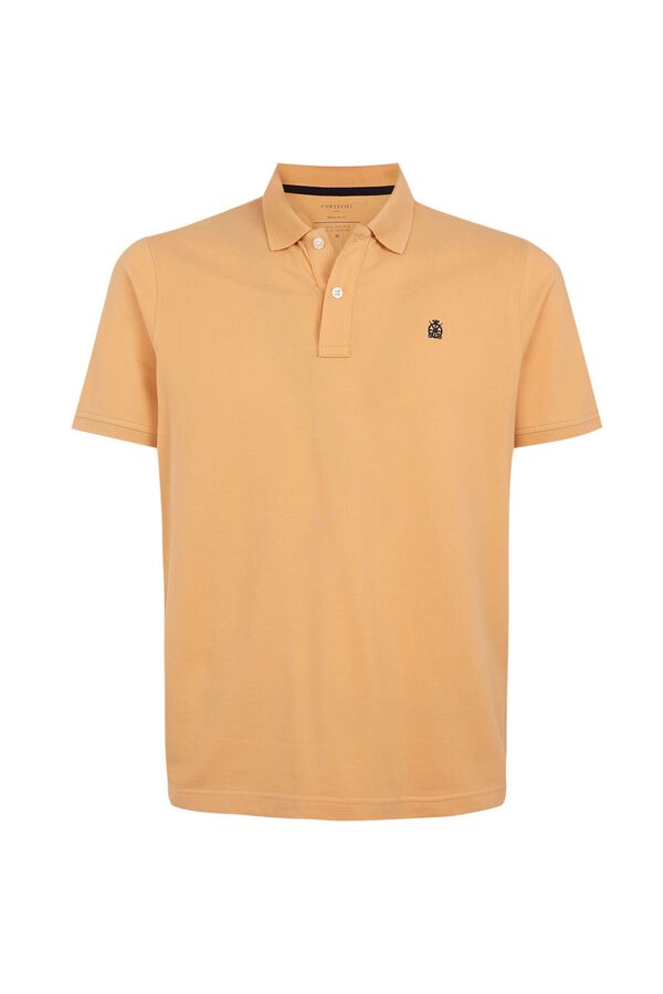 Cortefiel Basic piqué polo shirt Yellow