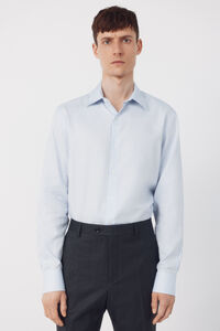 Cortefiel Dress shirt with a textured cotton-Tencel fabric