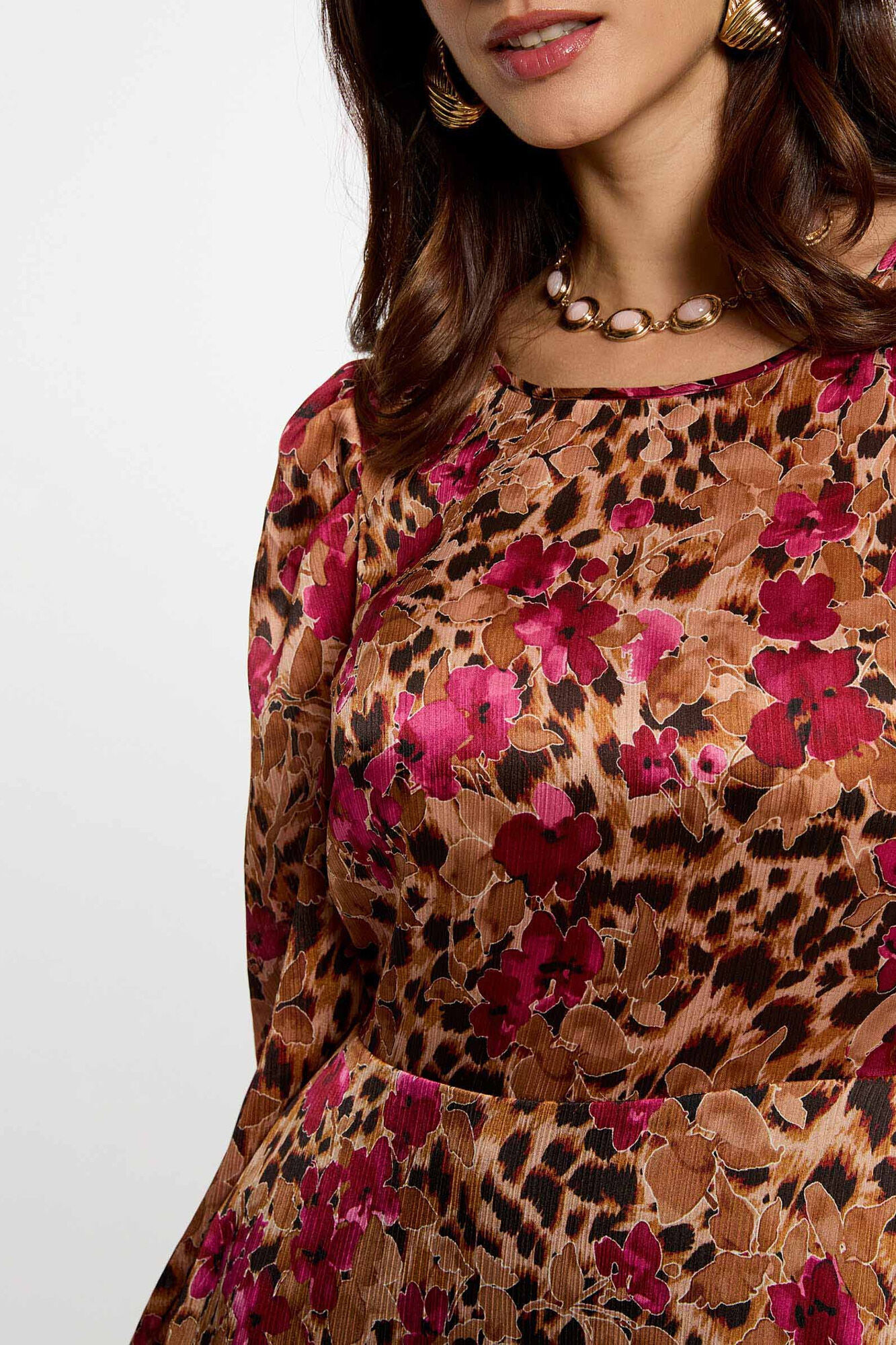 Morgan Vestido curto plissado