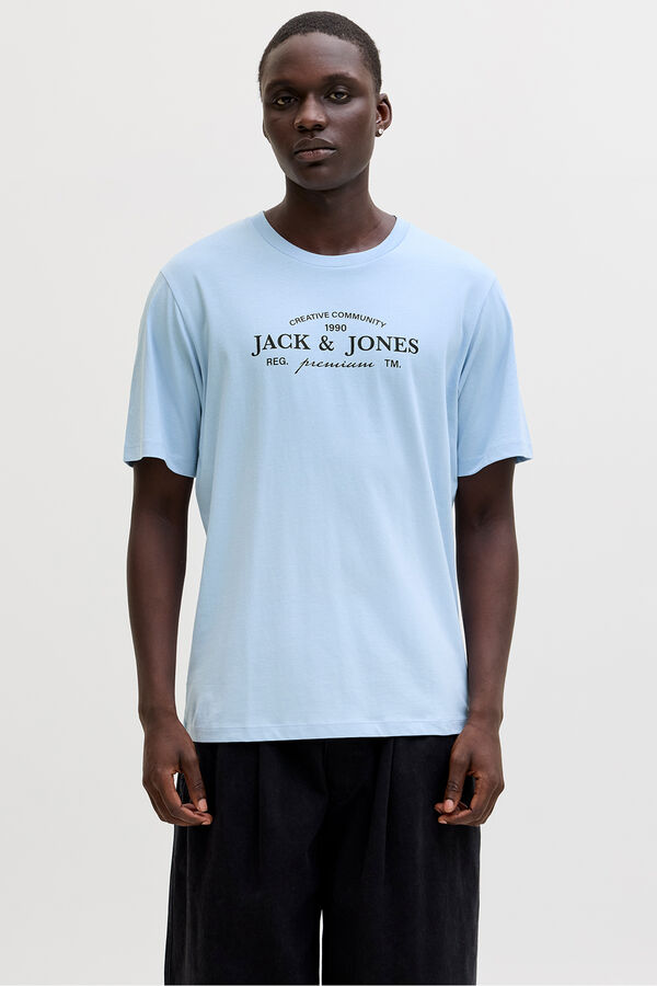 Jack & Jones Cotton regular fit T-shirt Blue