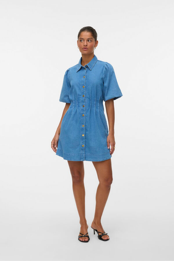 Vero Moda Vestido curto de algodão  Azul