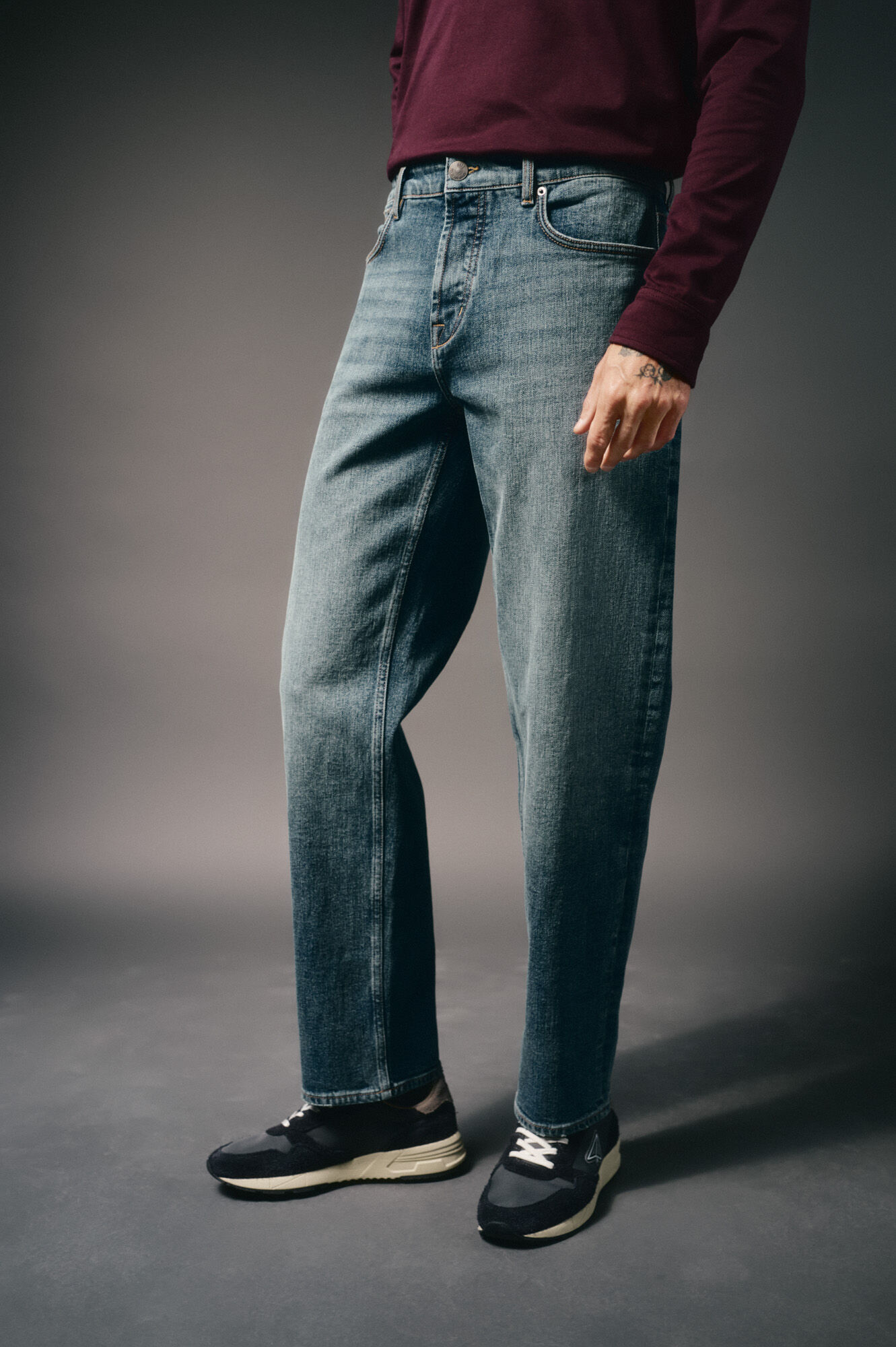 OOTO Cal&ccedil;a jeans de corte reto