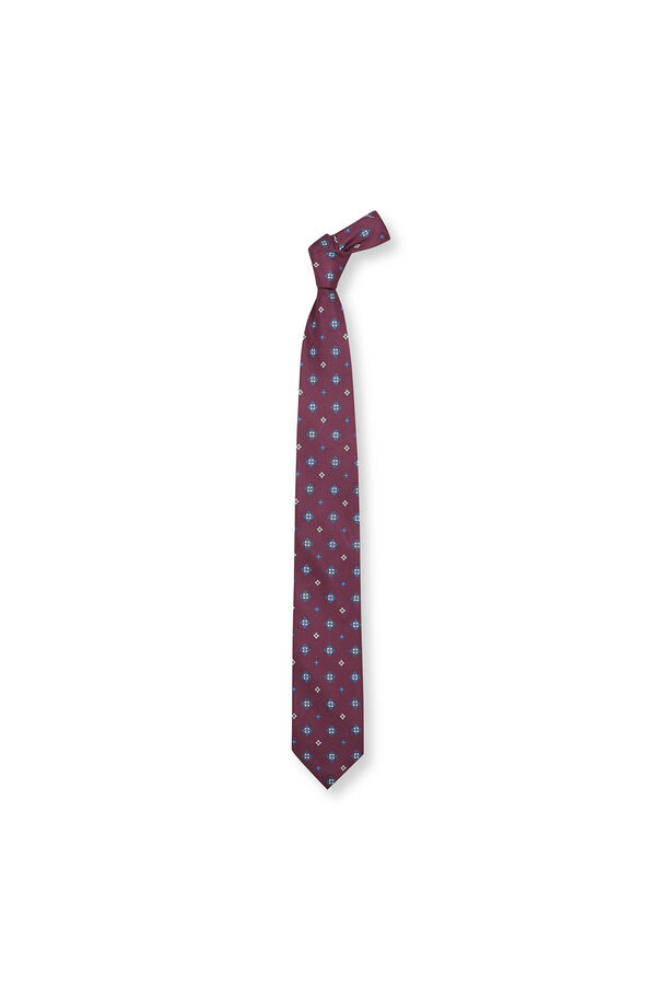 OOTO Patterned tie Maroon