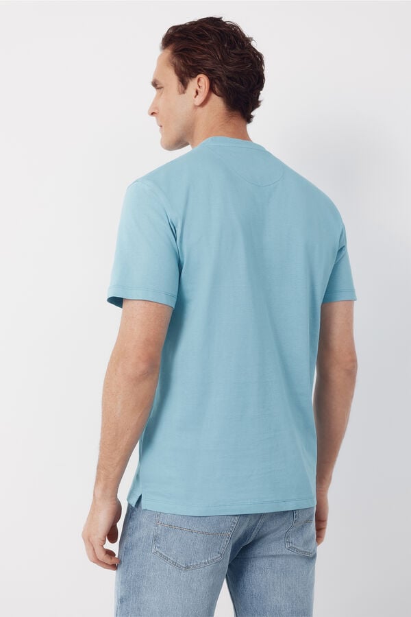 Cortefiel Plain T-shirt Turquoise