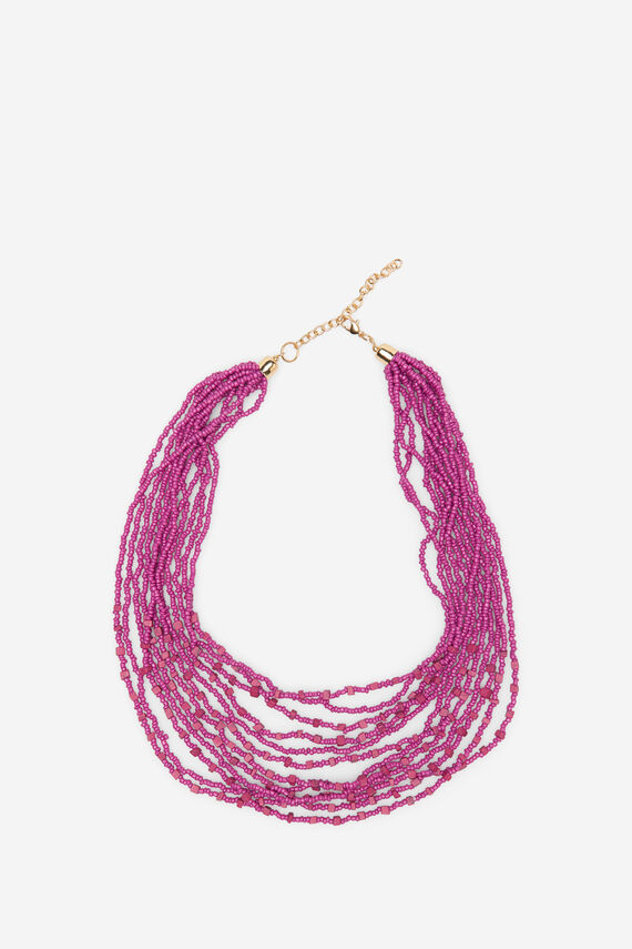 Collar cuentas corto