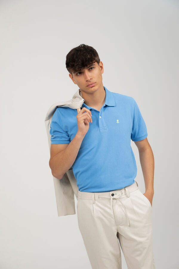 elPulpo Polo b&aacute;sico Azul