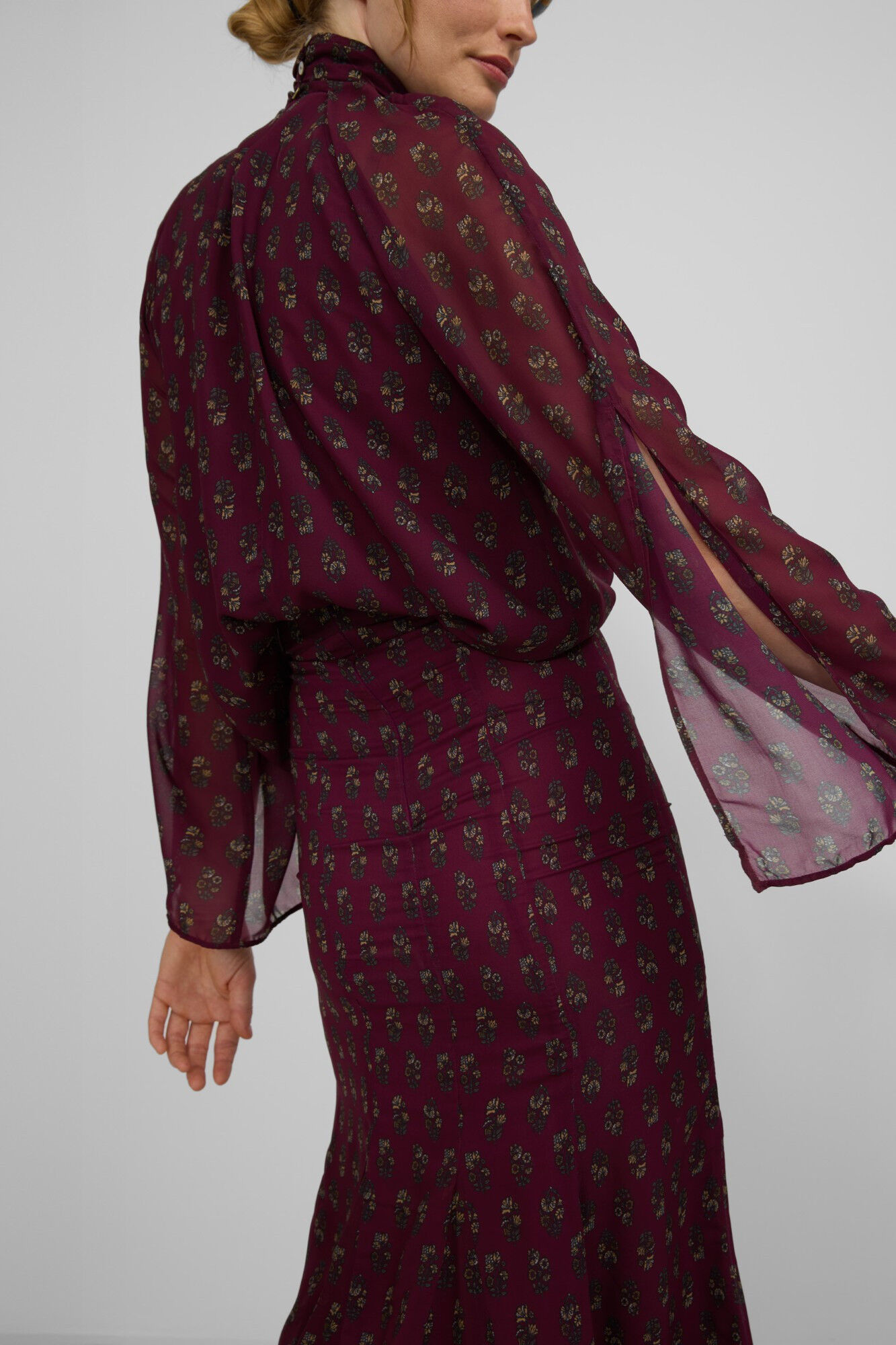 Silbon Falda midi estampado motivos