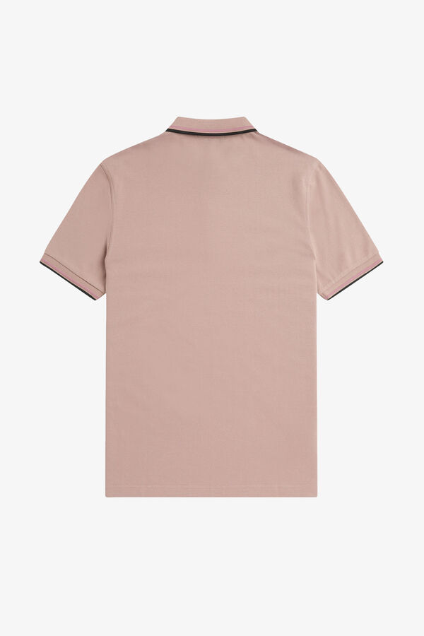 Cortefiel Short-sleeved polo shirt Pink