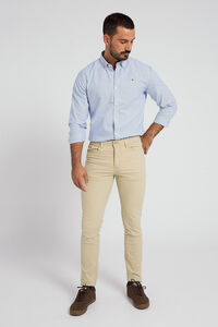 Cortefiel Casual beige five-pocket trousers Beige