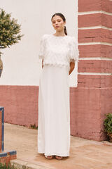 Cortefiel Vestido de noiva Lavanda Branco