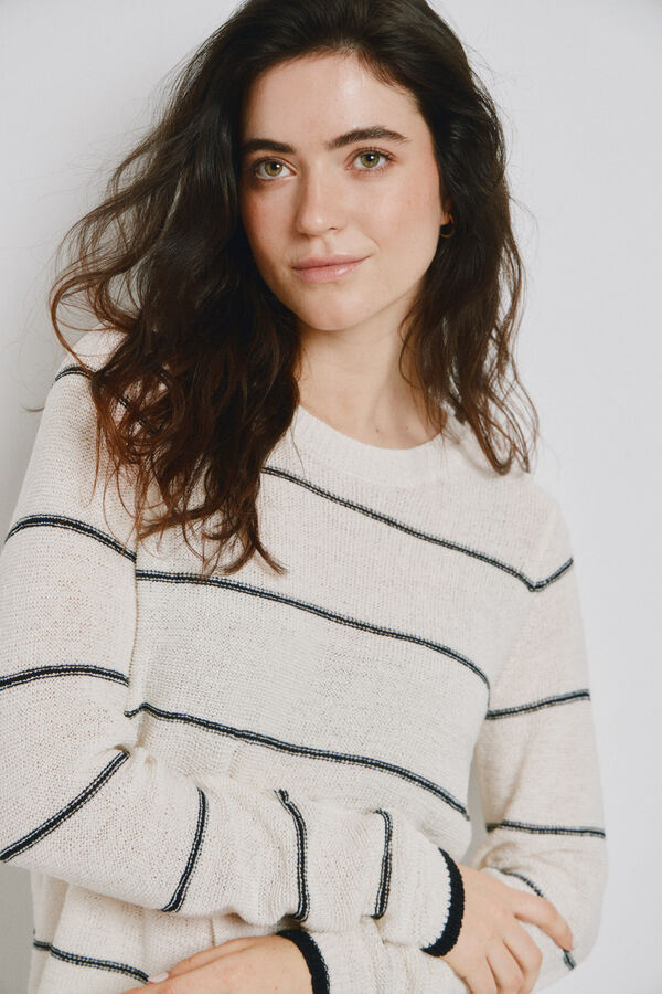 Vero Moda Camisola gola redonda em malha Impress&atilde;o