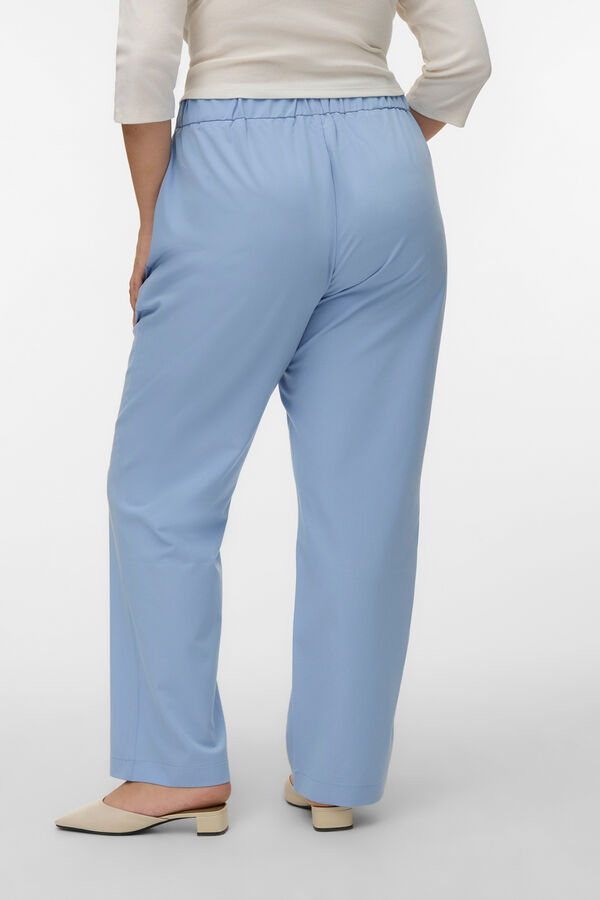 Vero Moda Curve Cal&ccedil;a reta tamanho grande Azul