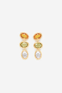 Cortefiel Vintage stones earring Gold