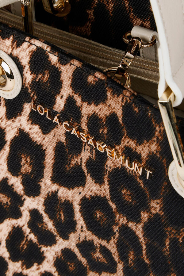 Lola Casademunt Bolso shopper animal print Estampado marrón