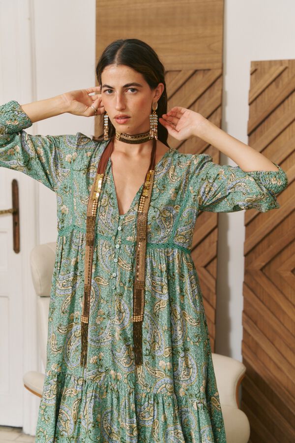 Jaase Vestido midi Monday Verde