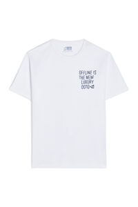 Cortefiel T-shirt with embroidered OOTO plane White