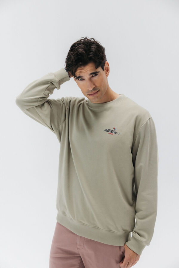 elPulpo Sweatshirt com memórias da velha escola Verde