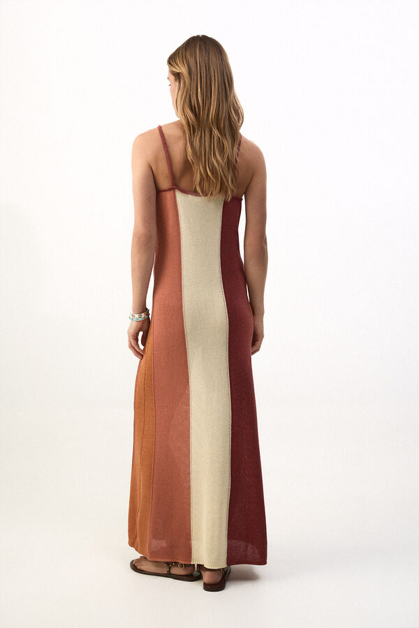 Slowlove Vestido punto multicolor Multicolorido