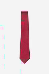 Cortefiel Natural silk tie Red