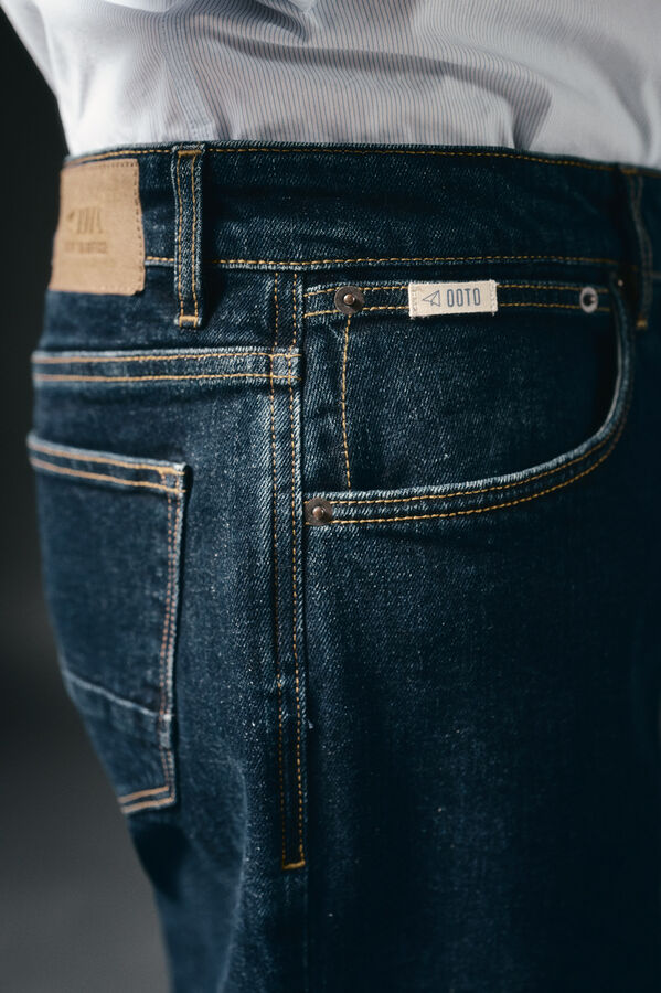 OOTO Pantalón vaquero straight fit Azul marino