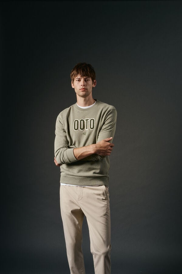 OOTO Sweatshirt logo bordado Verde